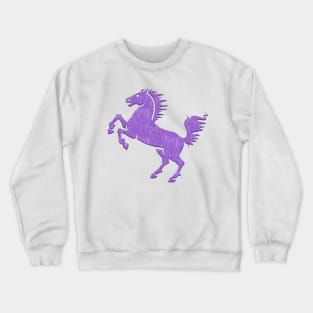 Purple Horse Crewneck Sweatshirt